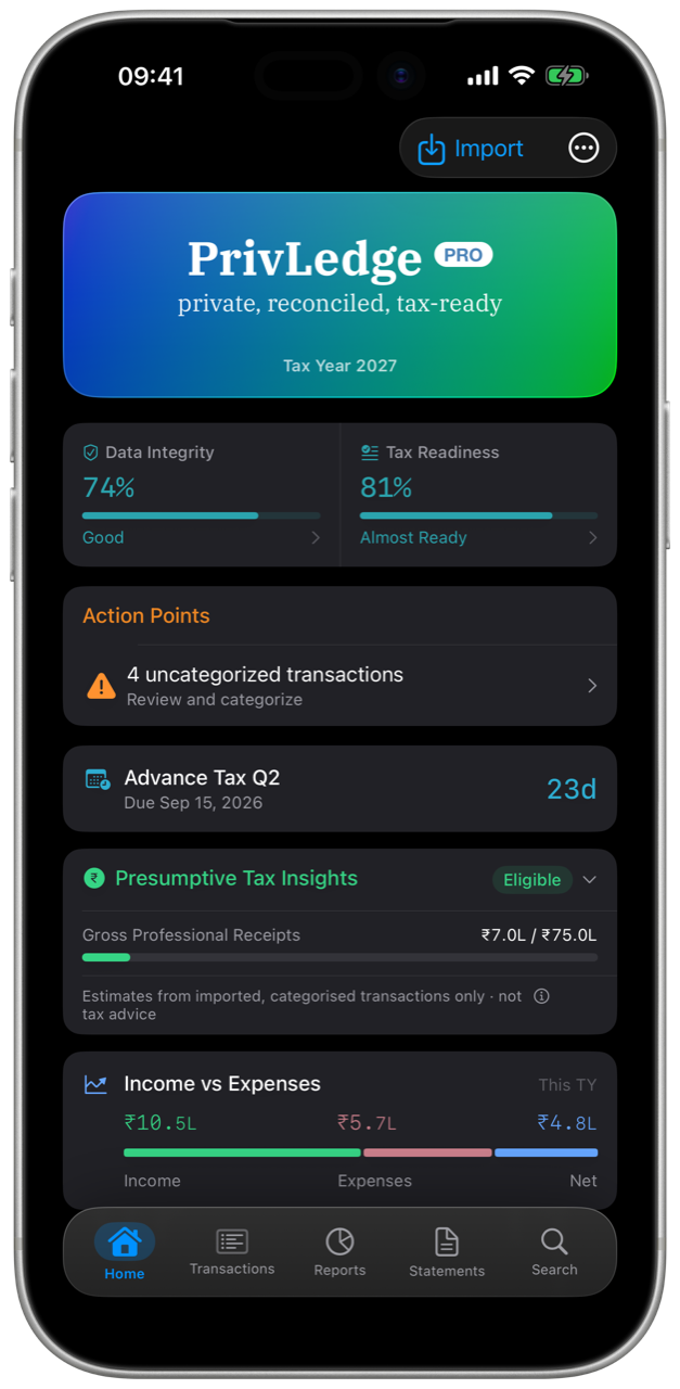 PrivLedge screenshot